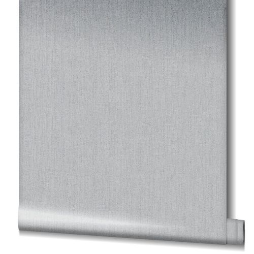 Non-Woven Wallpaper Plain Textil silver Gloss 32707