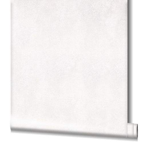 Tapete Vlies Einfarbig Textil weiß-grau Glanz 32711