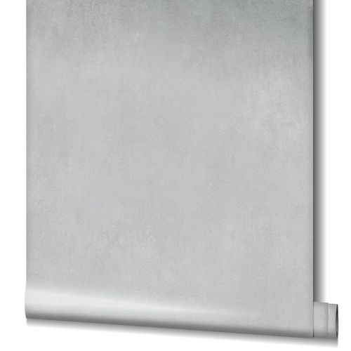 Non-Woven Wallpaper Plain Textil grey Gloss 32715
