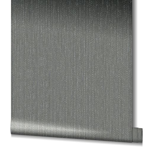 Tapete Vlies Einfarbig Struktur schwarz Glanz 32739