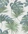 Non-Woven Wallpaper Leaves Jungle green blue white 32745 2