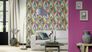 Raumansicht Tapete Vlies Raute Ethno bunt Rasch 704051 5