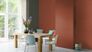 Raumansicht Tapete Vlies Muster Blätter orange-rot Rasch 704655 4