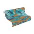 Artikelbild Tapete Vlies Rasch Blätter Floral braun blau 539660 1