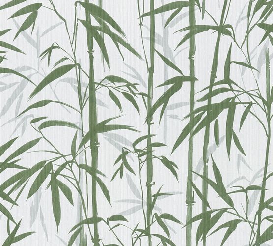 Produktbild Tapete Vlies Michalsky Floral Bambus grün weiß 37989-3