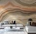 Illustration Photo Wallpaper Stone Look Stripes brown red 38229-1 1