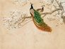 Picture Photo Wallpaper Peacock Tree Floral beige brown 38236-1 2
