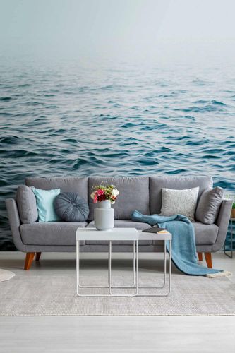 Image Photo Wallpaper Waves Water Sea blue white 38258-1