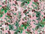 Image Photo Wallpaper Watercolours Art pink green 38273-1 2
