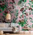 Picture Photo Wallpaper Watercolours Art pink green 38273-1 1