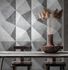 Picture Photo Wallpaper 3D Graphic Triangles grey 38281-1 1