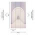 Image Photo Wallpaper 3D Hall Tunnel white grey 38282-1 3