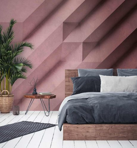 Picture Photo Wallpaper 3D Graphic Beams violet 38289-1