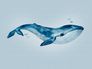 Image Photo Wallpaper Bluewhale Underwater blue 38300-1 2
