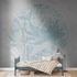 Artikelbild Fototapete Vlies Wal Qualle Fische blau grau 38306-1 1