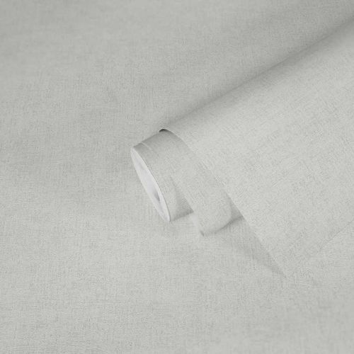 Photography Non-Woven Wallpaper Plain Structure white grey Glitter 38197-3