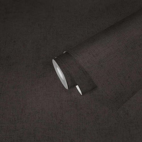 Photo Non-Woven Wallpaper Plain Structure black Glitter 38197-5