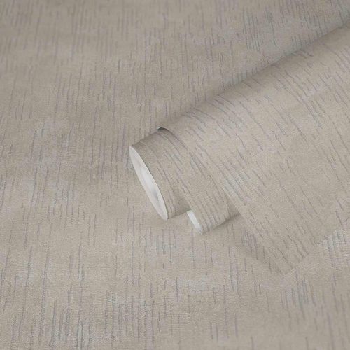 Produktansicht Tapete Vlies Striche Struktur beige silber Glitzer 38199-1