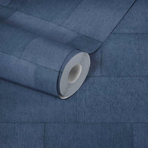 Artikelfoto Tapete Vlies Stein-Wand blau 38201-5