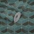 Illustration Non-Woven Wallpaper 3D Effect Graphic green black gold 38202-3 1