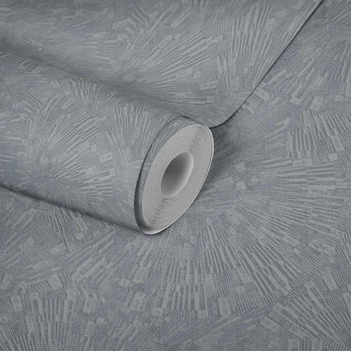 Produktansicht Tapete Vlies Grafisch 3D grau silber Glanz 38203-1