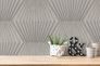 Picture Non-Woven Wallpaper 3D Graphic greige silver Gloss 38204-3 4