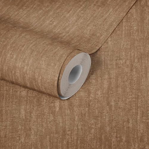 Photo Non-Woven Wallpaper Plain Vintage copper-brown 38205-3
