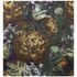 Artikelansicht Tapete Vlies Floral Blumenmuster Anthrazit gelb 11