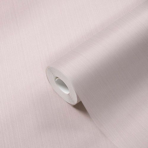 Illustration Non-Woven Wallpaper Plain Stripes pink 38098-4