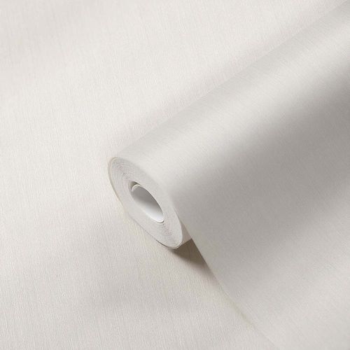 Photo Non-Woven Wallpaper Plain Stripes white-cream 38099-2