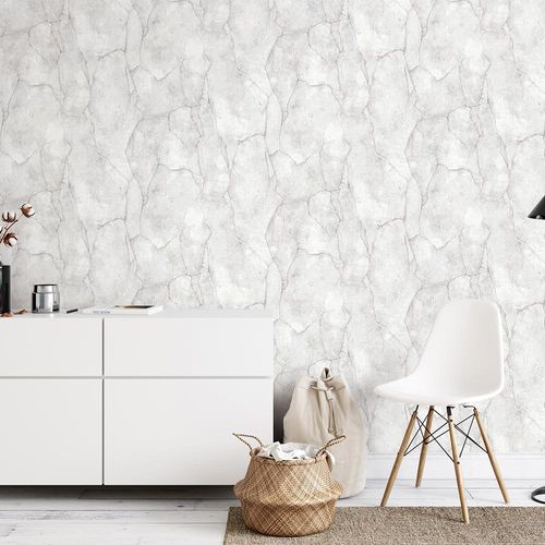 Image Non-Woven Wallpaper Stone Look Wall light grey 10237-31