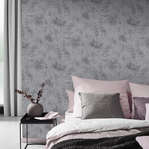 Artikelbild Vliestapete Putz-Optik dunkelgrau Imitations 10238-15