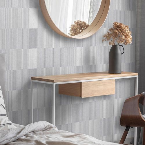 Vliestapete Streifen-Design grau Code Nature 10214-31