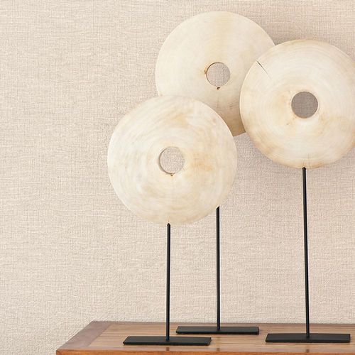 Vliestapete Uni Textil beige-braun Code Nature 10215-32