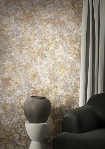 Image Non-Woven Wallpapern Patina Stone brown 85725