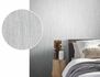 Produktansicht Vliestapete Uni Meliert hellgrau silber Metallic 85757 4