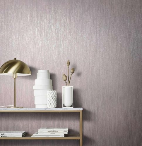 Artikelfoto Vliestapete Uni Meliert rosé silber Metallic 85759