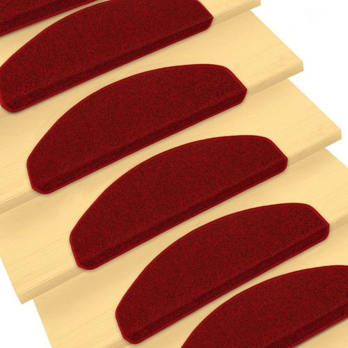 Stufenmatte Treppenschoner Schlinge Star 22x56cm rot