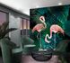 Room Image Photo Wallpaper Flamingos Leaves green pink Lesley