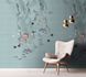 Room Image Photo Wallpaper Fishes Underwater grey-blue Sannah