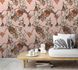 Room Image Photo Wallpaper Monkeys Fruits pink brown green Dana