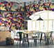 Room Image Photo Wallpaper Leaves Floral colourful Akiko