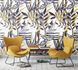 Room Image Photo Wallpaper Plants Leaves grey yellow Annika