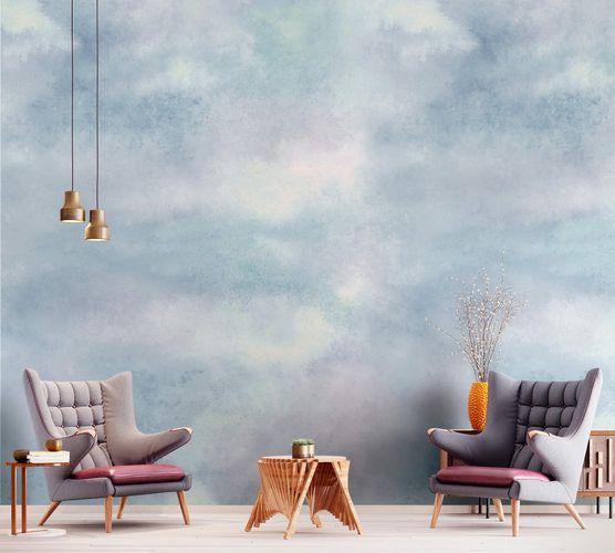 Room Image Photo Wallpaper Heaven Clouds blue purple white Aimee