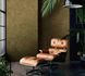 Room Image Photo Wallpaper Mosaic Stones gold brown Adila