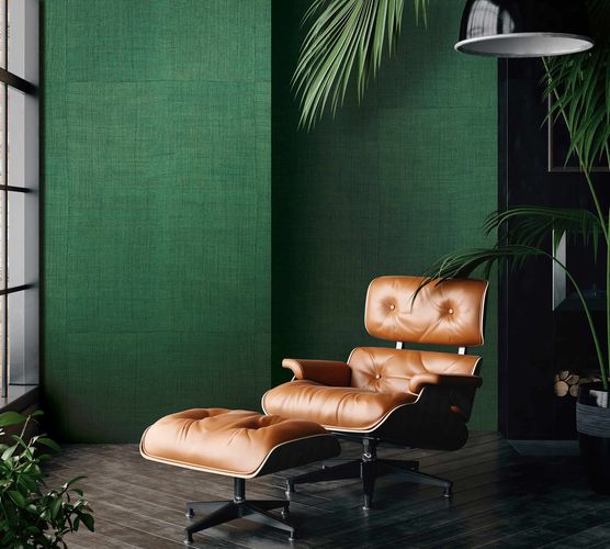 Room Image Photo Wallpaper Textile Tiles green black Leona