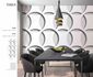 Info Image Photo Wallpaper 3D Circles Graphic grey white Tabea
