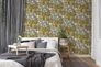 Illustration Non-Woven Wallpaper Leaves Jungle green grey 38522-4 5