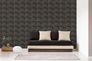 Photography Non-Woven Wallpaper Squares Dots black gold 38525-3 5