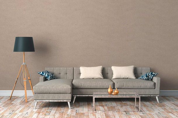 Image Non-Woven Wallpaper Tiles Mosaic brown gold 38526-2